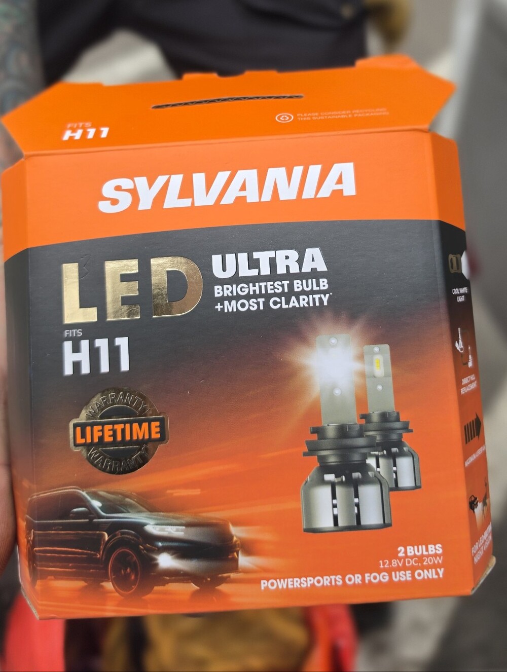 Sylvania LED Ultra H11 Bulb - Opened Box